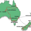 Austrálie_Nový Zéland - mapa