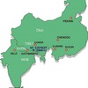 Čína_Indie_Šrí Lanka - mapa
