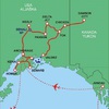 Aljaška - mapa