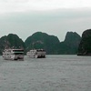 Vietnam - Ha Long - výlet lodí do zátoky s vápencovými mogotami